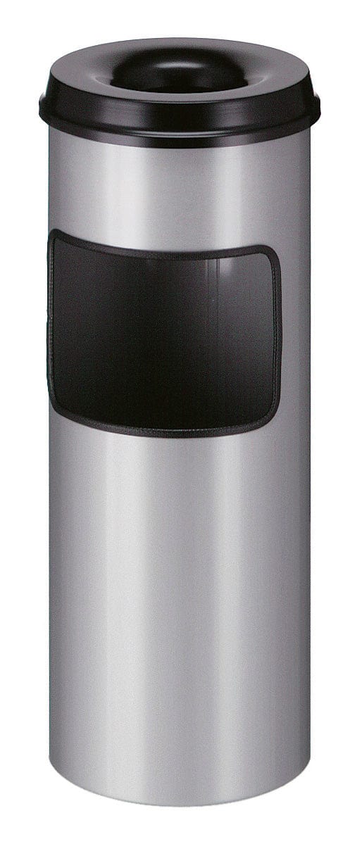Litter Bin with Cigarette Disposal Available in 5 Colours - 30 Litre