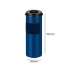 Litter Bin with Cigarette Disposal Available in 5 Colours - 30 Litre