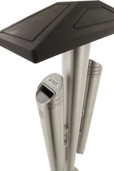 Aluminium Double Cigarette Bin - 5.4 Litre