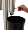 Aluminium Double Cigarette Bin - 5.4 Litre