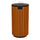Wood Effect Outdoor Litter Bin - 90 Litre
