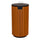 Wood Effect Outdoor Litter Bin - 90 Litre