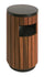 Circular Wood Effect with Front Aperture - 33 Litre