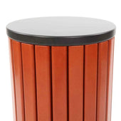 Circular Wood Effect with Front Aperture - 33 Litre
