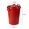 Coloured Outdoor Plastic Dustbin with Lockable Lid - 85 Litre