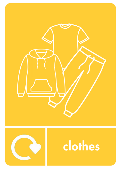 A5 Recycling Stickers - 17 Waste Streams Available