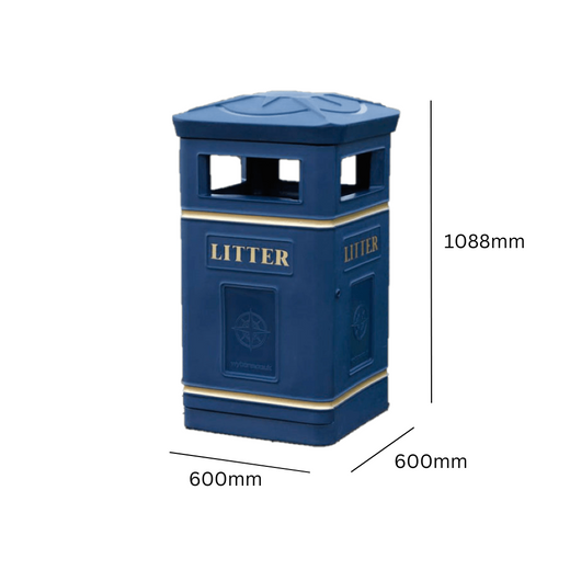 The Compass Litter Bin - 112 Litres