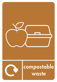 A5 Compostable Waste Sticker