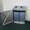 Console Double Recycling Bin - 160 Litre