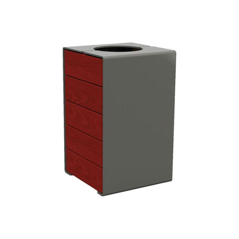 Cube Designed External Litter Bin - 120 Litre