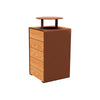 Cube Designed External Litter Bin - 120 Litre