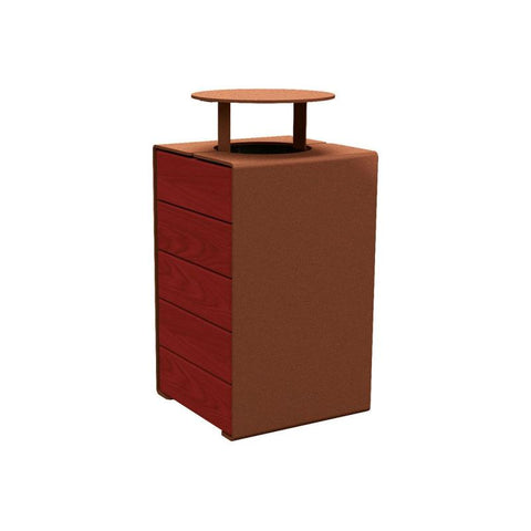 Cube Designed External Litter Bin - 120 Litre