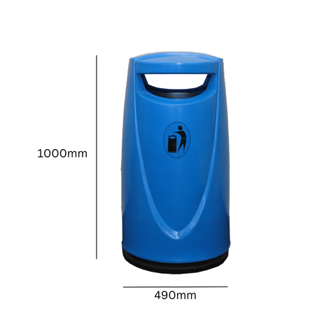 Twist Lock Freestanding External Litter Bin - 90 Litre