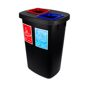 Large 2 Compartment Recycling Bin - 2x45 Litre