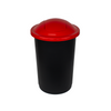 Round Top Push 50L Lid Recycling Bin