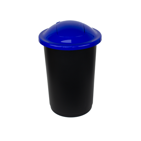 Round Top Push 50L Lid Recycling Bin