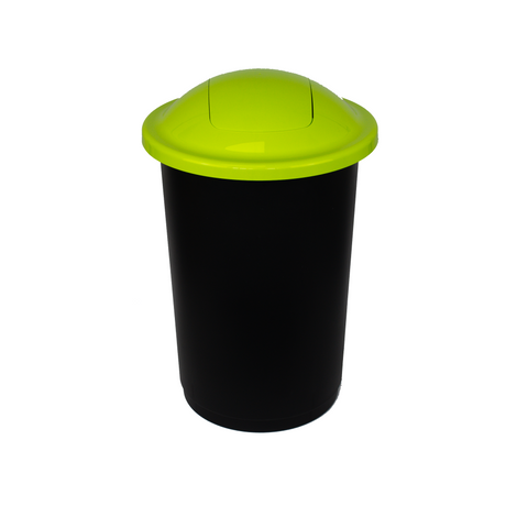 Round Top Push 50L Lid Recycling Bin