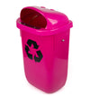 Wall Mounted Pink Waste Bin 50L