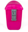 Wall Mounted Pink Waste Bin 50L