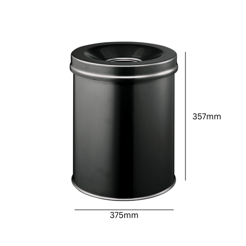 Durable Fire Safe Bin Available in 3 Colours - 15 Litre