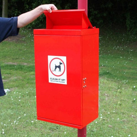 Front Opening Dog Bin With Chute