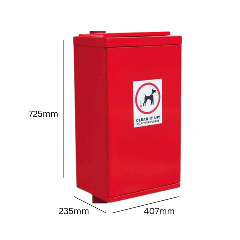 Front Opening Dog Bin With Chute - 56 Litre