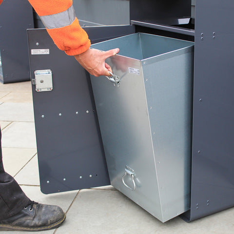 Double Iroko Wood Recycling Bin - 224 Litre