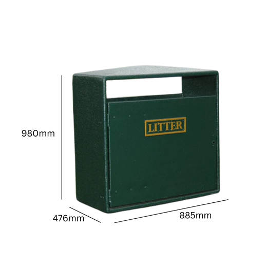 Double Never Rust Litter Bin - 224 Litre