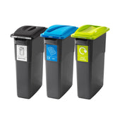Smart Slim Profile Recycling Bins - 70 Litres
