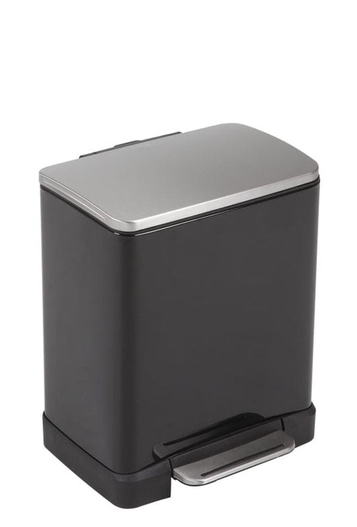 Matte Black EKO E-Cube Recycling Pedal Bin