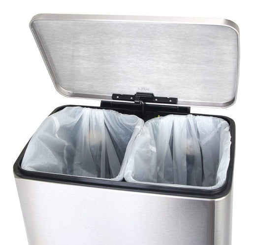 Liners of the E-cube Pedal Bin lined with plastic.