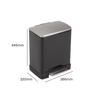 EKO E-Cube Recycling Pedal Bin Available in 2 Sizes