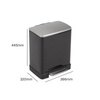 EKO E-Cube Recycling Pedal Bin Available in 2 Sizes