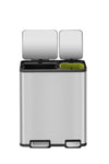 EcoCasa Foot Pedal Recycling Bin - 30+20 Litres