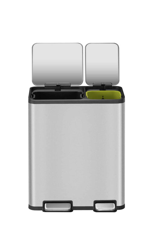 EcoCasa Foot Pedal Recycling Bin - 30+20 Litres