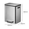 EcoCasa - 2 x 15 Litre Dual Compartment Recycling Bin