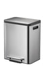 Dual 30 Litre stainless steel recycling pedal bin 