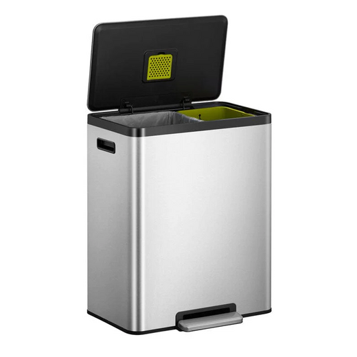 EcoCasa 36+24 Litre Foot Pedal Recycling Bin