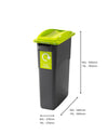 Smart Slim Profile Recycling Bins - 70 Litres