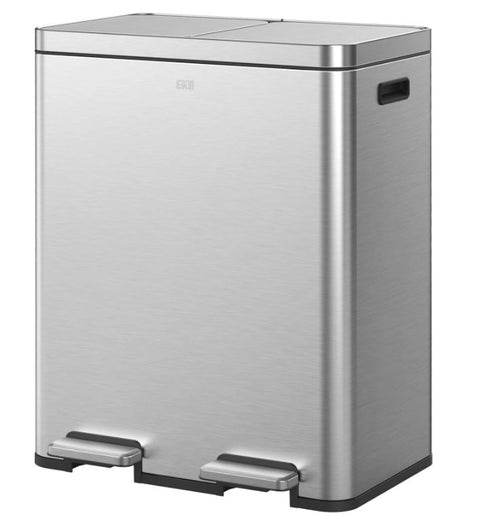 Eko Edison Dual Compartment Pedal Recycling Bin - 2 x 30 Litre