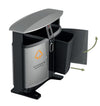 Outdoor Recycling Bin with Battery Compartment - 78 Litre