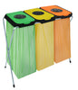 390 litre EKO Think Triple Bin Sackholder with integrated bag holders for secure placement and color-coded lids for easy sorting.