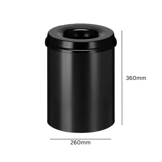 Self Extinguishing Waste Paper Bin - 15 Litre