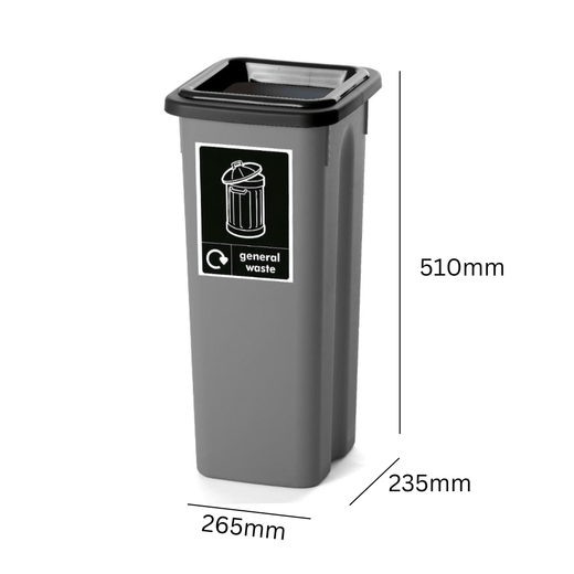 Mini Fitbin Recycling Station - 2 x 20 Litre Complete with Tray