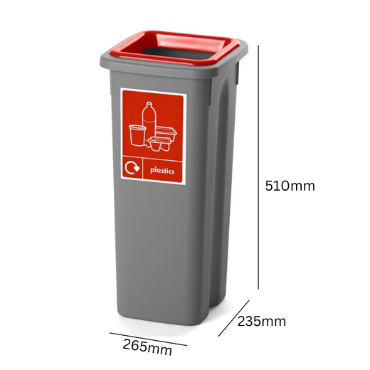 Freestanding Colour Coded Recycling Bin - Available in 3 Sizes