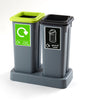 Mini Fitbin Recycling Station - 2 x 20 Litre Complete with Tray