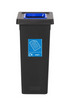Freestanding Colour Coded Recycling Bin in Black - Available in 3 Sizes