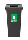 Freestanding Colour Coded Recycling Bin in Black - Available in 3 Sizes