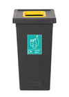 Freestanding Colour Coded Recycling Bin in Black - Available in 3 Sizes