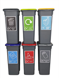 Freestanding Recycling Bins with Lift up Lid - Available in 3 Sizes